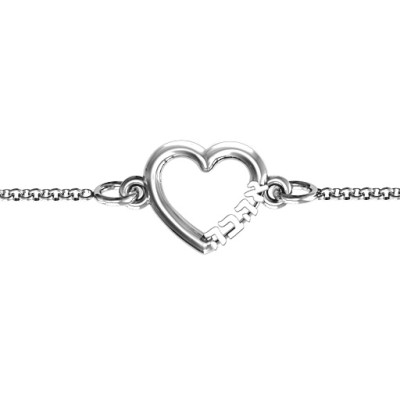 Heart Ahava Bracelet - Custom Jewellery By All Uniqueness