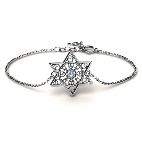 Star of David with Filigree Bracelet - Custom Jewellery By All Uniqueness