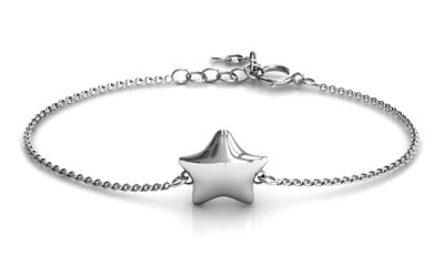 Personalised Silver Lucky Star Bracelet: Handcrafted Wishes & Meaning