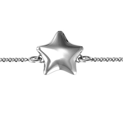 Silver Lucky Star Bracelet - Custom Jewellery By All Uniqueness