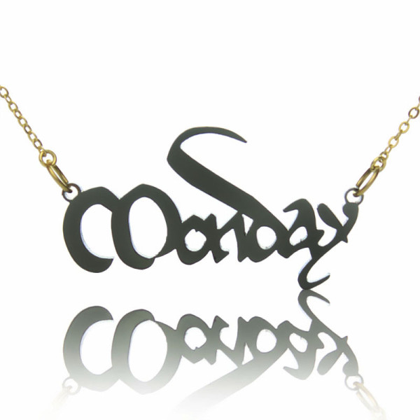 Magna Carta Style Acrylic Name Necklace - Custom Jewellery By All Uniqueness