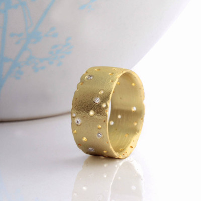 Yellow Gold And Diamond Ring - Custom Jewellery By All Uniqueness