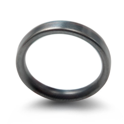 3mm Brushed Matte Flat Court Silver Wedding Ring - Custom Jewellery By All Uniqueness