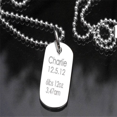 Print Dog Tag - Custom Jewellery By All Uniqueness
