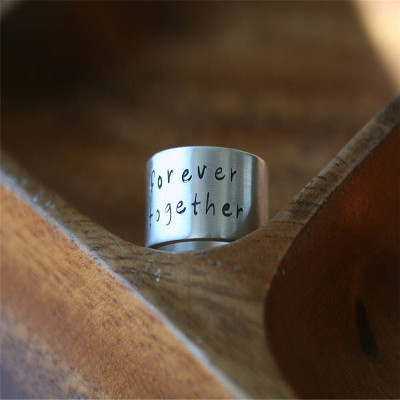 Between Us Mens Silver Ring - Custom Jewellery By All Uniqueness
