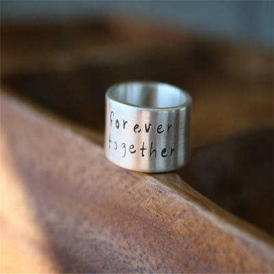 Between Us Mens Silver Ring - Custom Jewellery By All Uniqueness