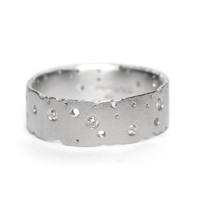 Diamond White Gold Ring - Custom Jewellery By All Uniqueness