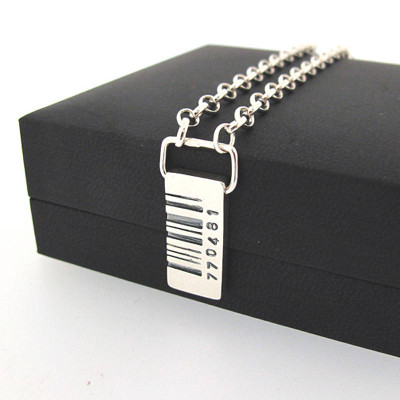 Barcode Tag Pendant - Custom Jewellery By All Uniqueness