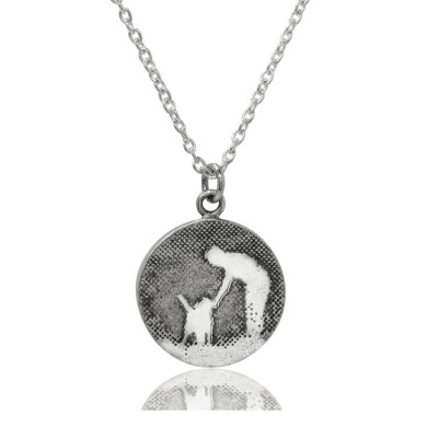 Walk With Me Dog Necklace - Custom Jewellery By All Uniqueness