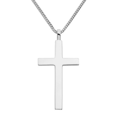 Big Solid Silver Cross - Custom Jewellery By All Uniqueness