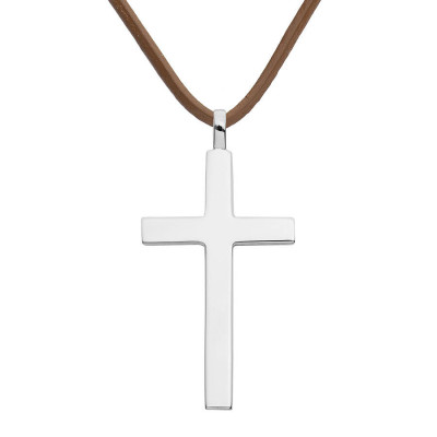 Big Solid Silver Cross - Custom Jewellery By All Uniqueness