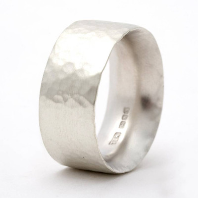 Chunky Hammered Ring - Custom Jewellery By All Uniqueness