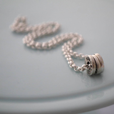 Chunky Silver Washer Necklace - Custom Jewellery By All Uniqueness
