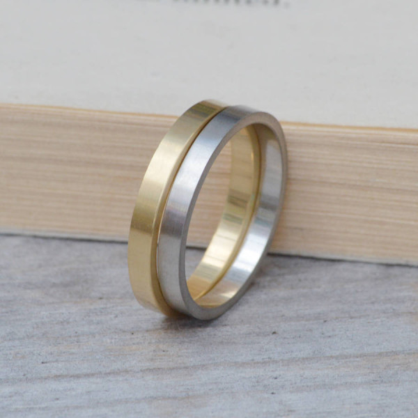 2mm Flat Wedding Band Wedding Ring Stackable - Custom Jewellery By All Uniqueness