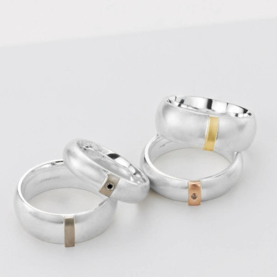 Cognac Diamond Linear Ring - Custom Jewellery By All Uniqueness