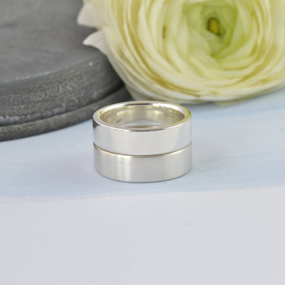 Couples Silver Band - Custom Jewellery By All Uniqueness