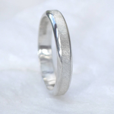 Diamond Cut Textured Silver Ring - Custom Jewellery By All Uniqueness