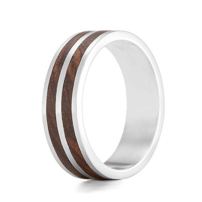 Wood Ring Dual - Custom Jewellery By All Uniqueness