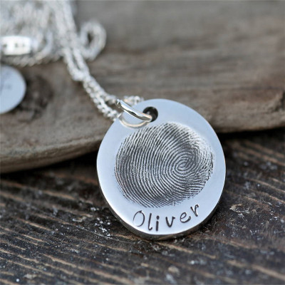 Fingerprint Coin Mens Chain - Custom Jewellery By All Uniqueness