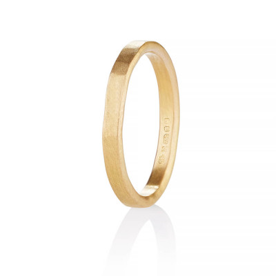 Arturo Hammered Wedding Ring For Men In Fairtrade Gold - Custom Jewellery By All Uniqueness