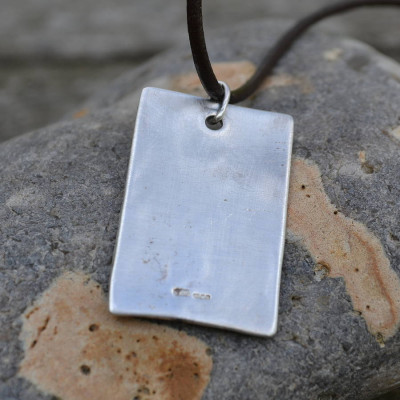 Silver Dog Tag Necklace - Custom Jewellery By All Uniqueness
