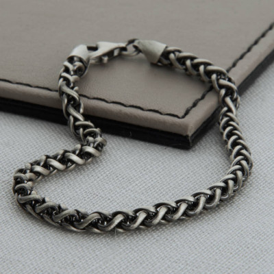 Heavy Silver Detailed Chain Necklace - Custom Jewellery By All Uniqueness