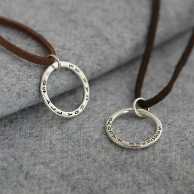 Circle On Suede - Custom Jewellery By All Uniqueness