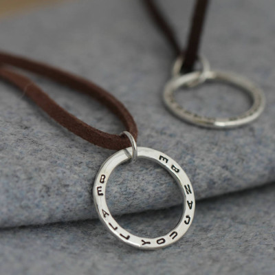 Circle On Suede - Custom Jewellery By All Uniqueness