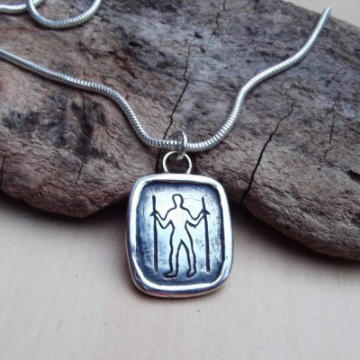 Long Man Silver Pendant - Custom Jewellery By All Uniqueness