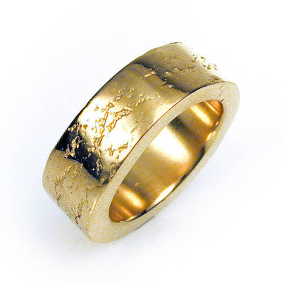 Medium Silver Concrete Ring - Custom Jewellery By All Uniqueness