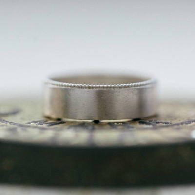 Mens Decorated Wedding Ring In Gold - Custom Jewellery By All Uniqueness