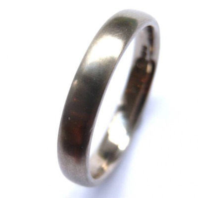 Mens White Gold Wedding Ring - Custom Jewellery By All Uniqueness