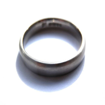 Mens White Gold Wedding Ring - Custom Jewellery By All Uniqueness