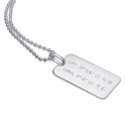 Mens Dog Tag Chain Necklace - Custom Jewellery By All Uniqueness
