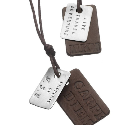 Mens Dog Tag Necklace - Custom Jewellery By All Uniqueness