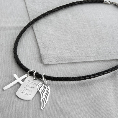 Silver Karma Dog Tag Necklace - Custom Jewellery By All Uniqueness