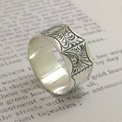 Mens Victorian Style Ring - Custom Jewellery By All Uniqueness