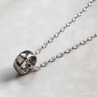 Meteorite Ring Necklace - Custom Jewellery By All Uniqueness