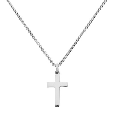 Mini Silver Cross Charm Necklace - Custom Jewellery By All Uniqueness