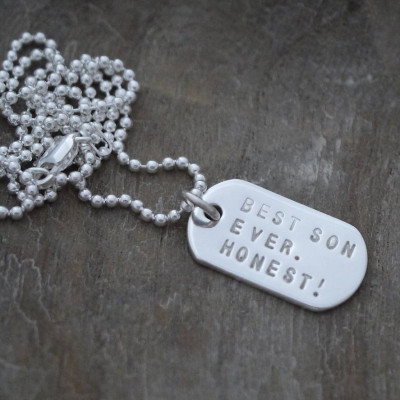 Mini Silver Identity Dog Tags - Custom Jewellery By All Uniqueness