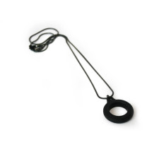 The Art of Connection: Crafting the Noah Circle Stainless Steel & Silicone Pendant