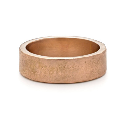 Organic Wide Gold Ring - Custom Jewellery By All Uniqueness
