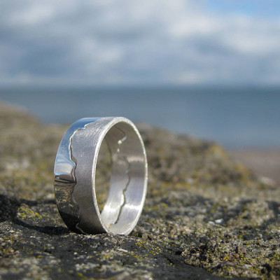 Mens Coastline Map Ring - Custom Jewellery By All Uniqueness