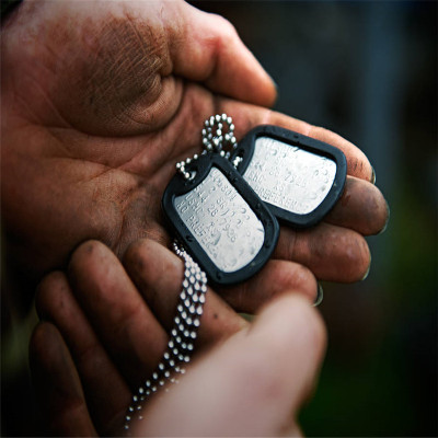 American Army Dog Tag Necklace - Custom Jewellery By All Uniqueness