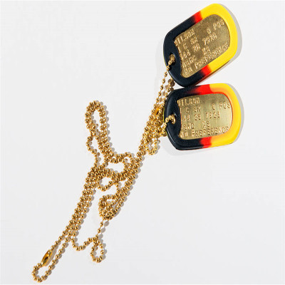 Brass Dog Tag Necklace - Custom Jewellery By All Uniqueness