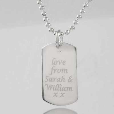 Coordinates Dog Tag Necklace - Custom Jewellery By All Uniqueness