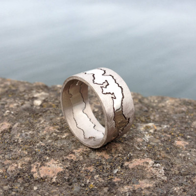Double Coastline Ring - Custom Jewellery By All Uniqueness