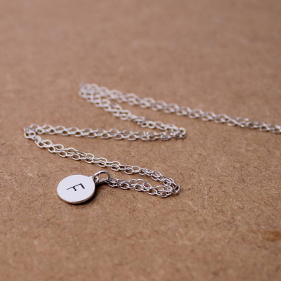 Initial Necklace Silver - Custom Jewellery By All Uniqueness