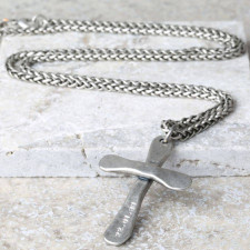 Mens Antique Cross Necklace – Your Story in Silver, Crafted Just For You