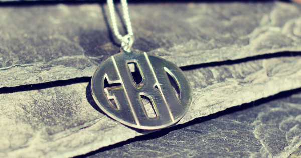 Monogram 2726 Mens Monogram Necklace - Custom Jewellery By All Uniqueness
